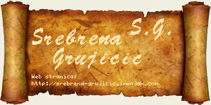 Srebrena Grujičić vizit kartica